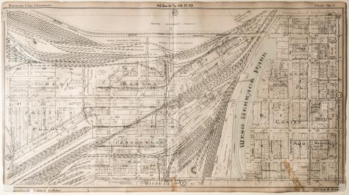 Map of Kansas City Stockyards, Plate 1