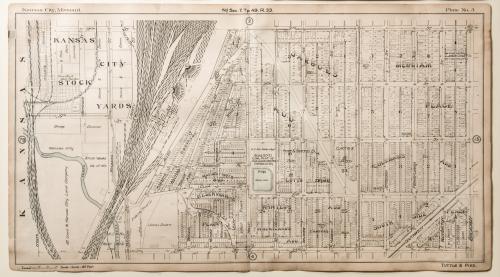 Map of Kansas City Stockyards, Plate 3