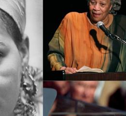 Collage of African American women poets