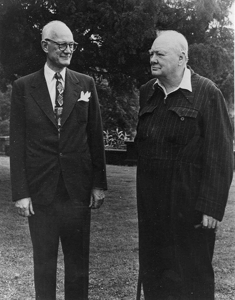 J.C. Hall and Winston Churchill