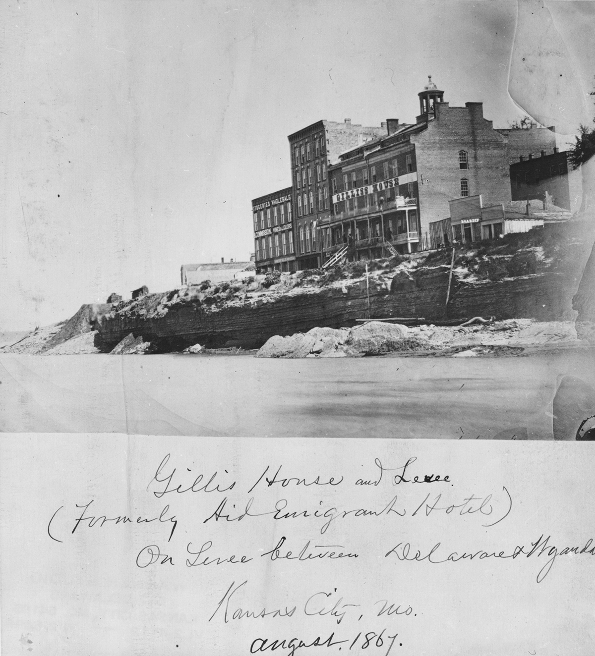 1867 Limestone Ledge at Missouri River