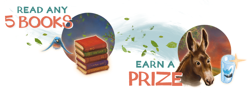 Read any five books, earn a prize