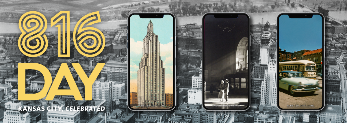 3 phones with Kansas City wallpaper