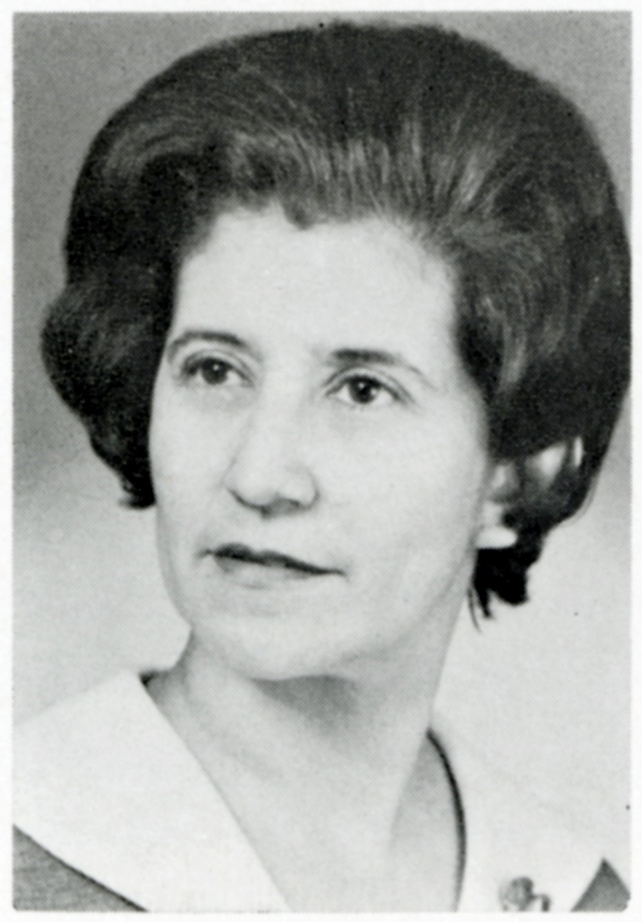Irene Ruiz while working as a teacher at Southwest High School, 1965