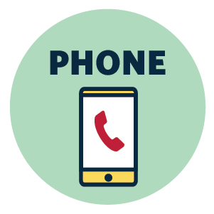 cell phone with phone receiver on screen