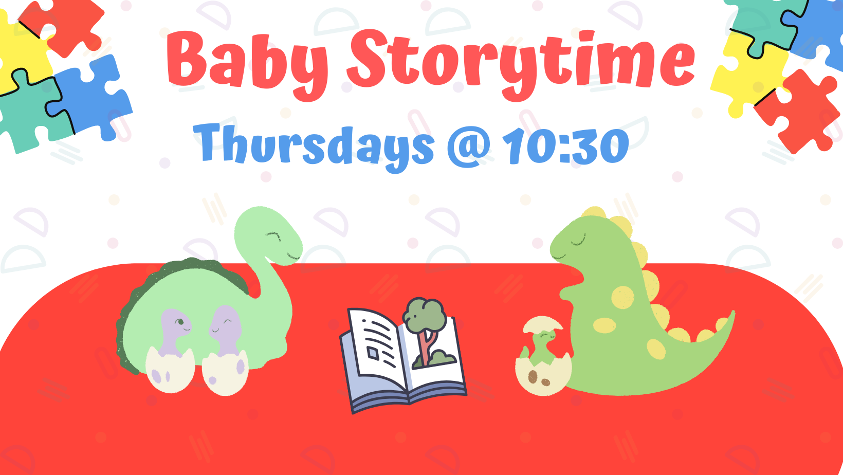 Baby Storytime Thursdays at 10:30 AM