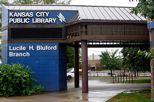 Exterior of Bluford Library