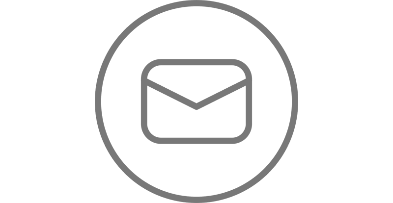 gray envelope icon