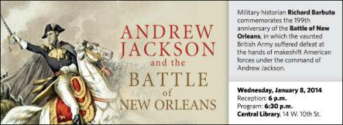 painting of Andrew Jackson in battle