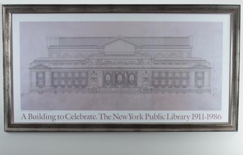 Architectural Drawing of the New York Public Library