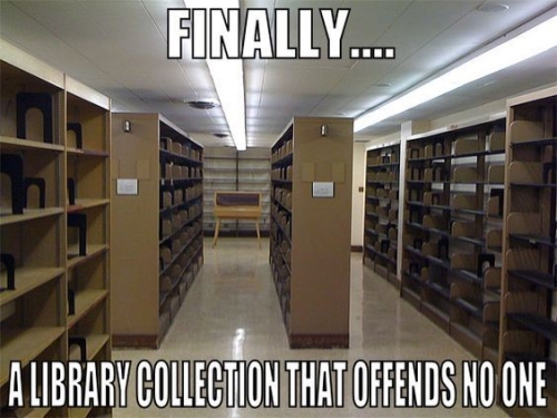 Library collection meme