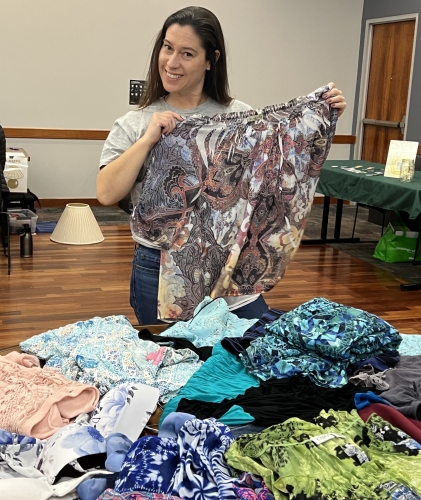 Clothing is one of the top items that people bring to a Repair Cafe.