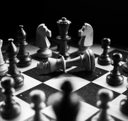 chess in black and white
