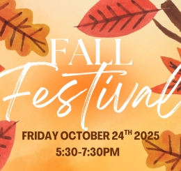 illustrations of sugar skull, fall leaves, pumpkin, and guitar