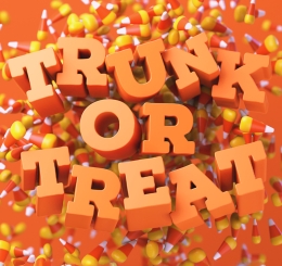 'trunk or treat' with candy corn