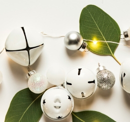 bells, leaves, and lights