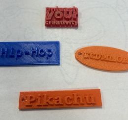3D printed keychains