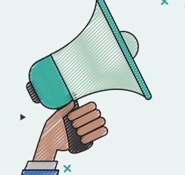 illustrations of megaphones