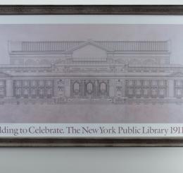 Architectural Drawing of the New York Public Library