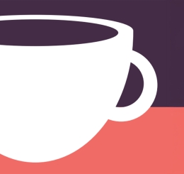 flat graphic of coffee cup