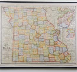 Cram's Superior Map of Missouri