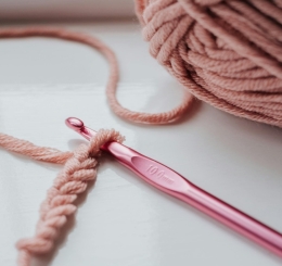 yarn and crocheting tool