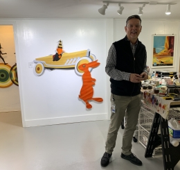 Artist Gentry Mullen in his studio.