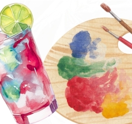 juice and art palette 