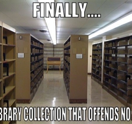 Library collection meme