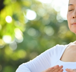 woman in relaxing pose