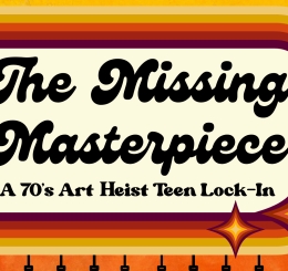 70s styled illustrations of an art heist