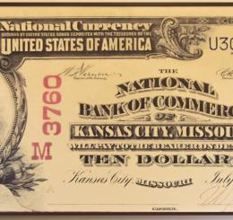 National Bank of Commerce Ten Dollar Bill