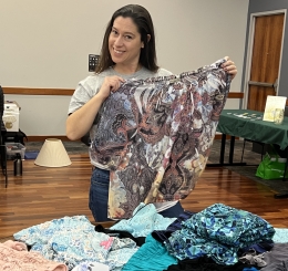 Clothing is one of the top items that people bring to a Repair Cafe.