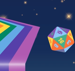 illustration of rainbow road