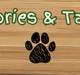 wooden sign with paw print