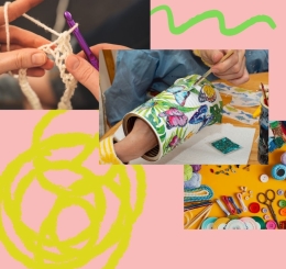 3 images of crafts