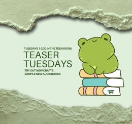 illustration of frog sitting on books