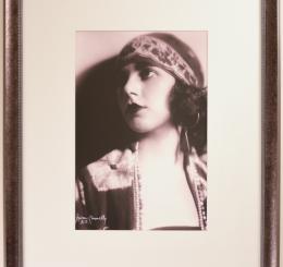 Portrait of Emma Haig with Head Scarf