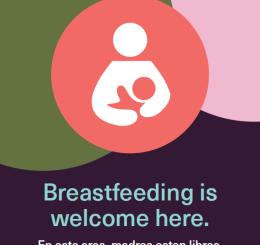 Breastfeeding is welcome here