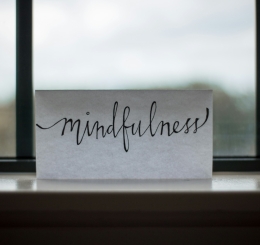 Mindfulness in cursive