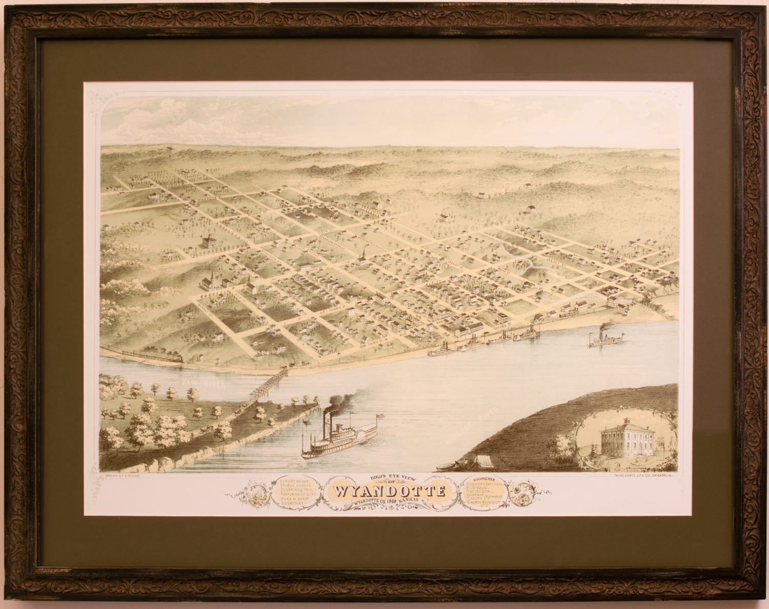 A Bird's Eye View of Wyandotte, small