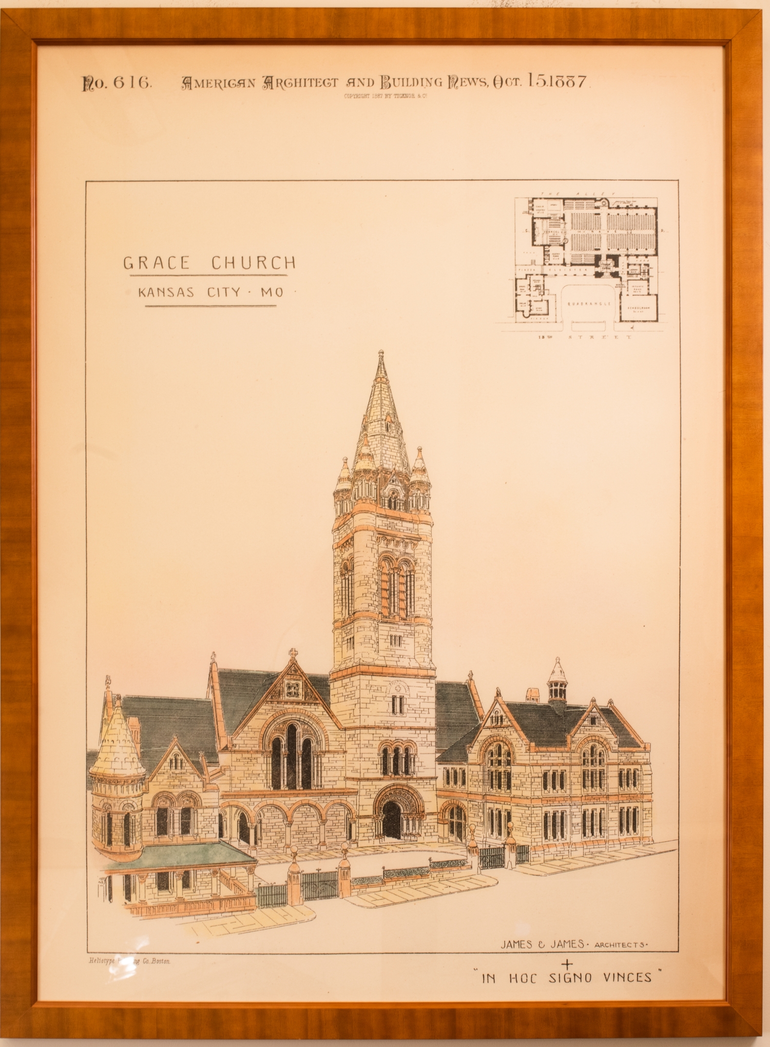 American Architect & Building News, Oct. 15, 1887, Grace Church, KCMO (large)