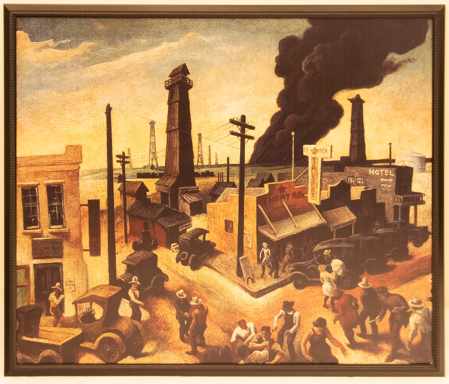 Enlarged Thomas Hart Benton Boomtown