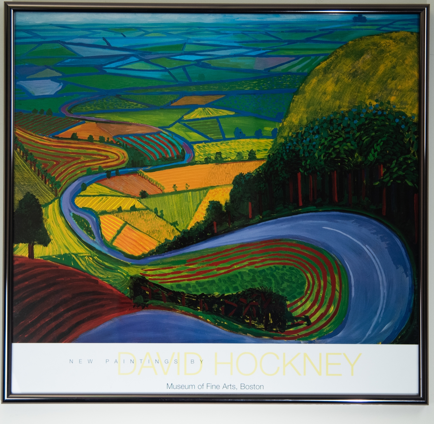 Exhibition Poster for Hockney's Garroby Hill