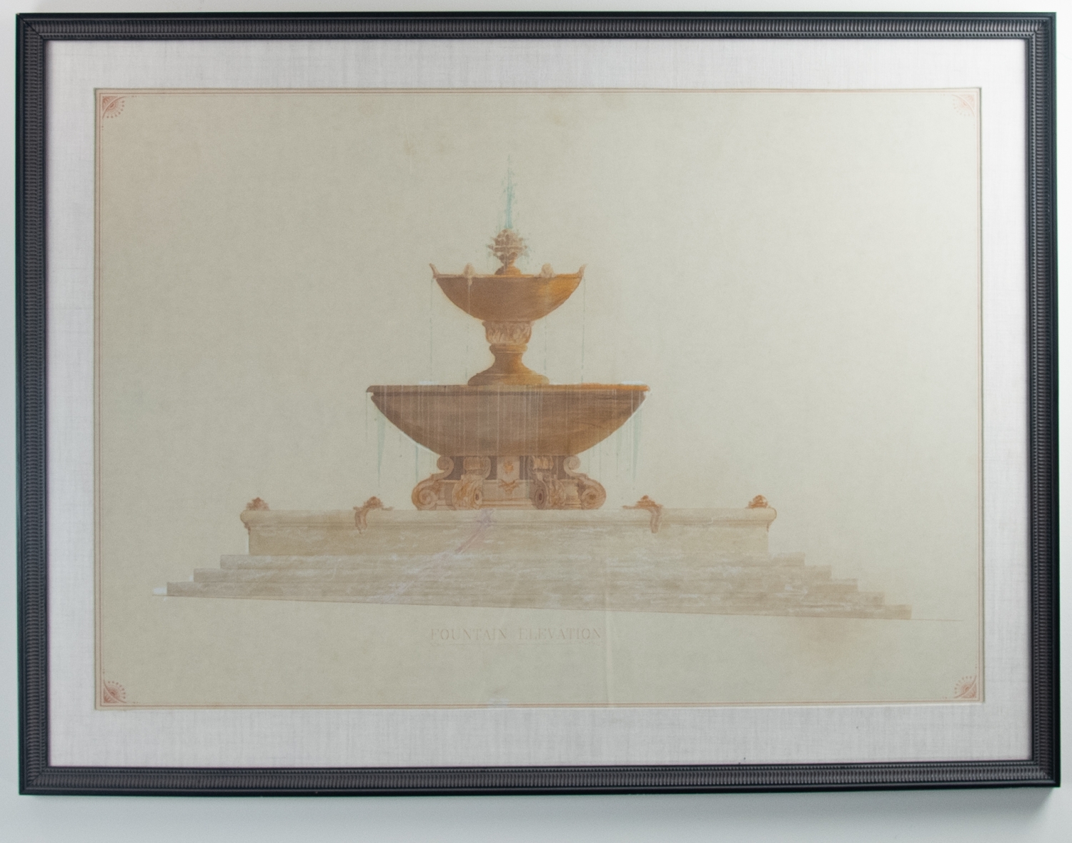 Fountain Elevation Drawing