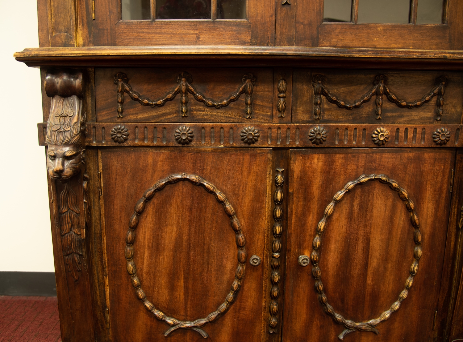 Four Lions Bookcase (II) detail