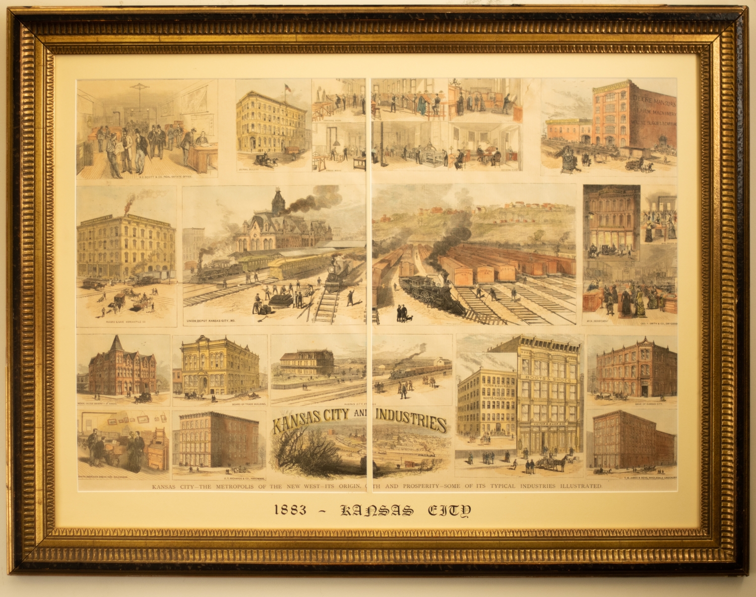 Kansas City and Industries 1883