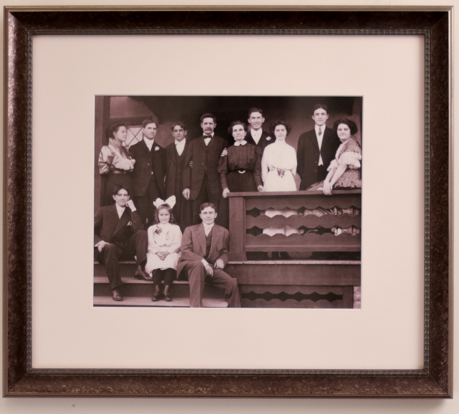 Portrait of Family on a Porch