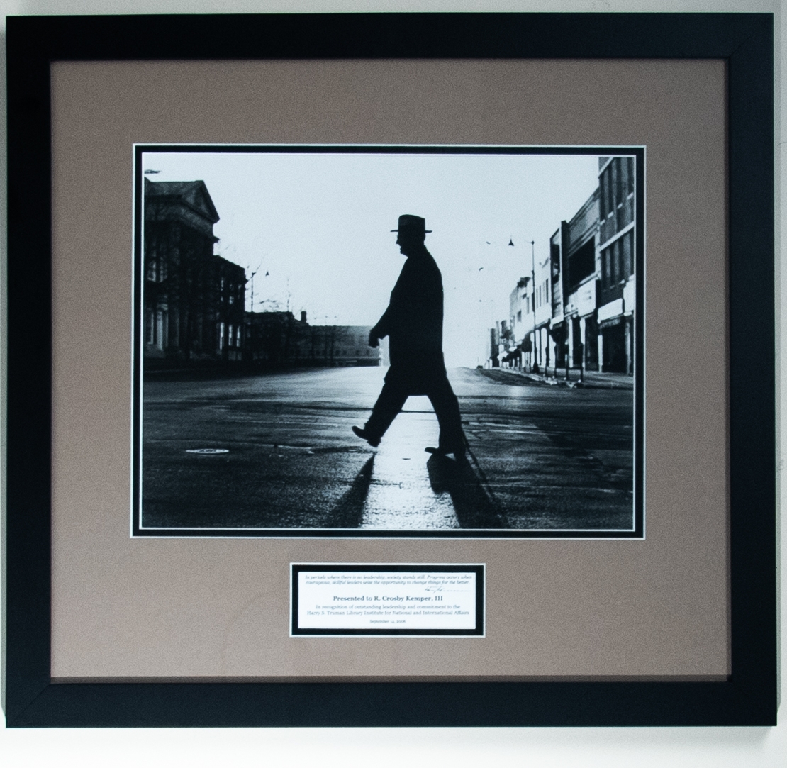 President Truman Walking the Independence Square