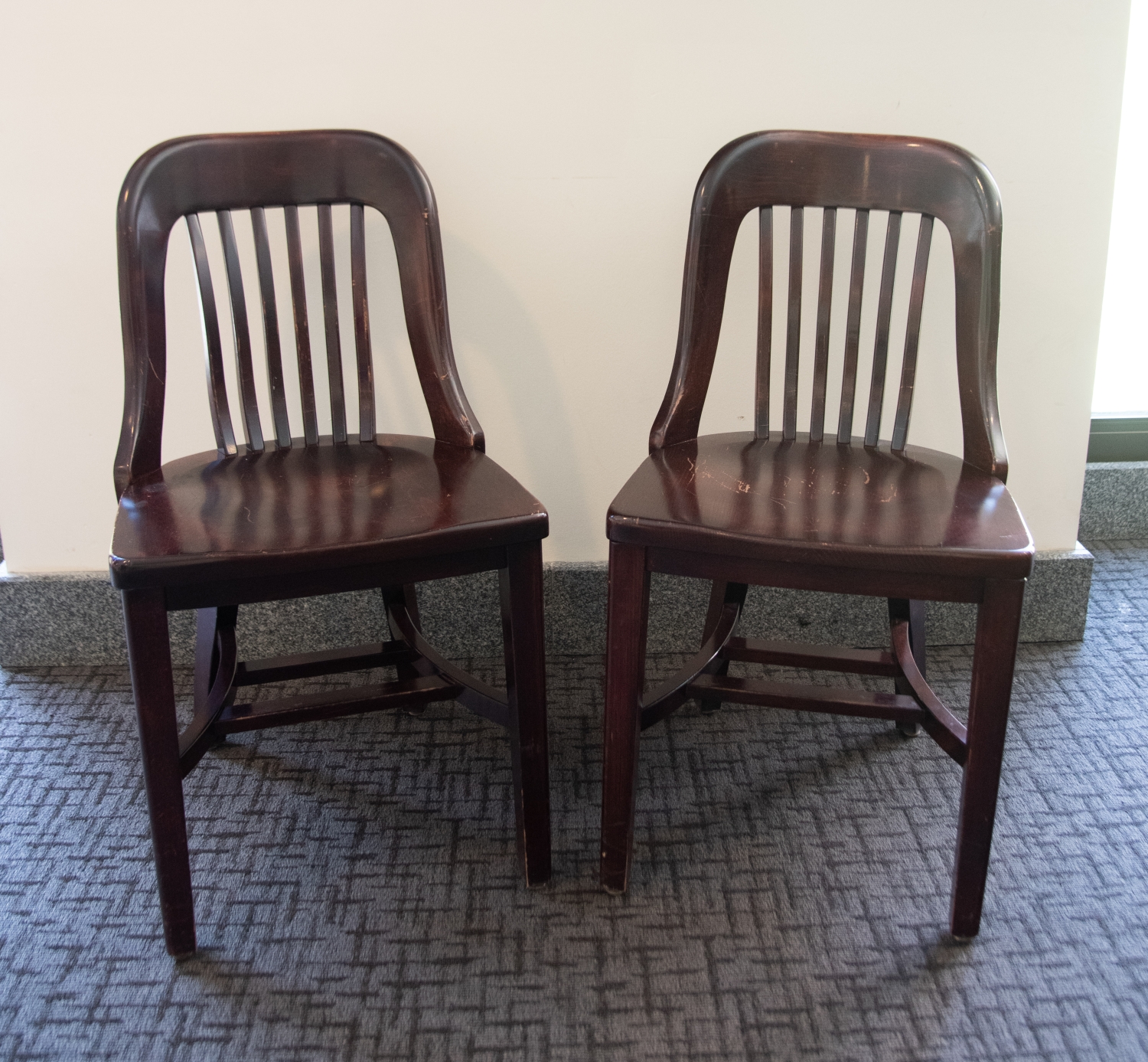 19th c. Secretariat Desk, chairs